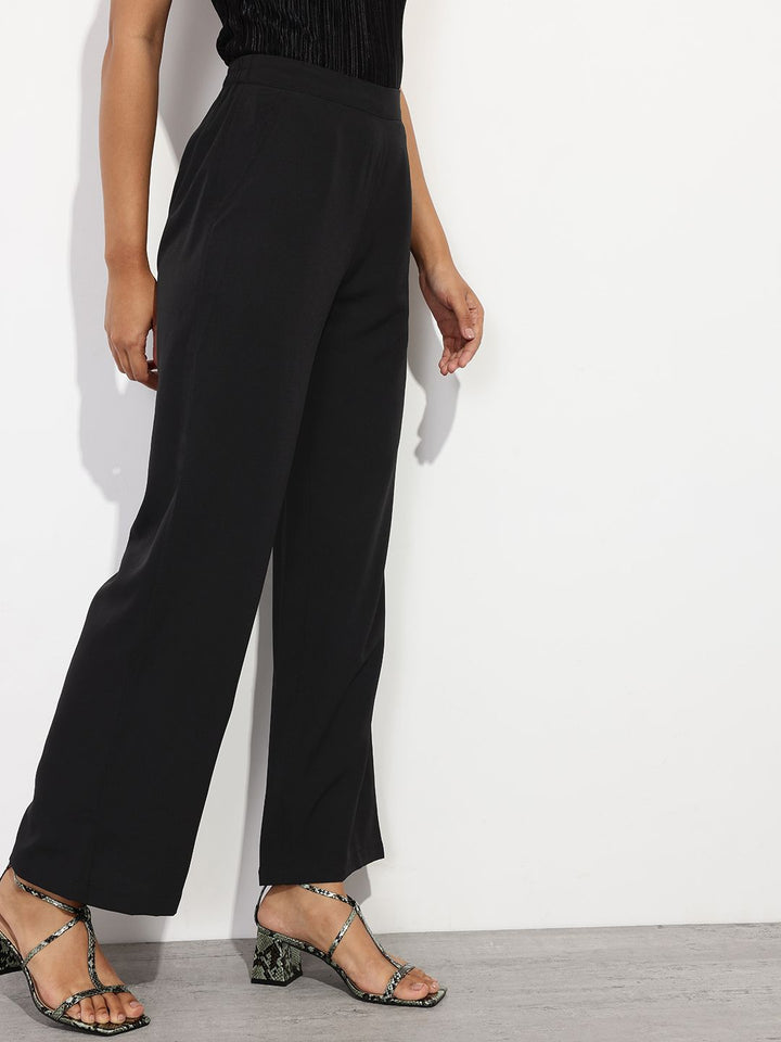 DressBerry Women Elevated Basics Parallel Trousers