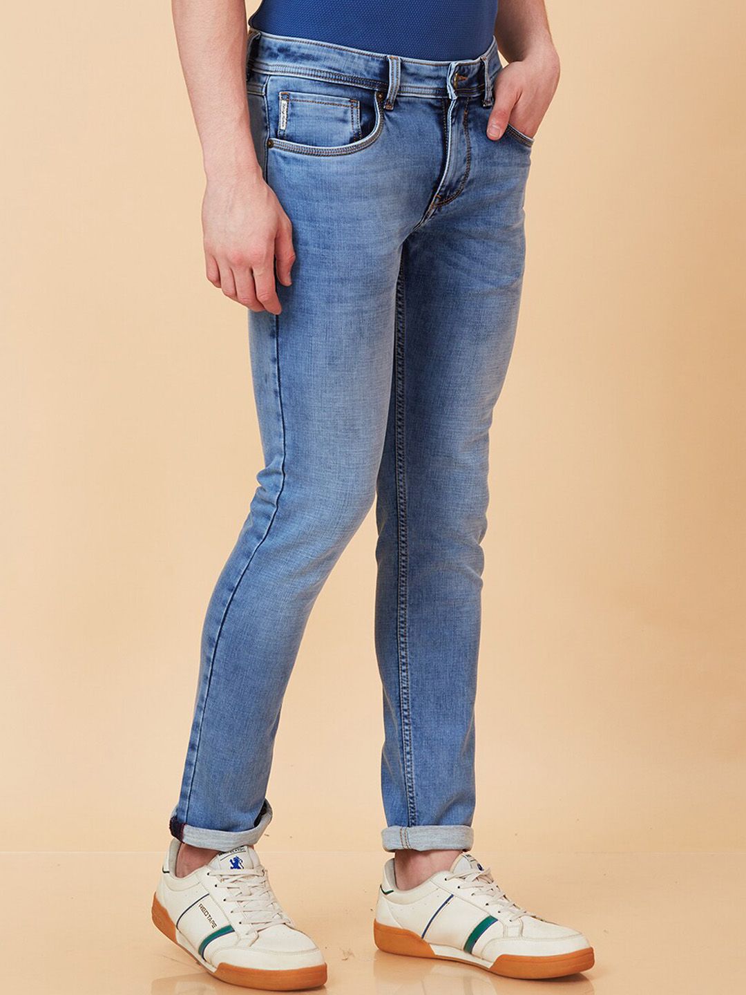 Being Human Men Skinny Fit Heavy Fade Clean Look Stretchable Jeans