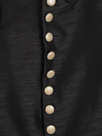 YK Boys Black & Maroon Solid Kurta with Salwar