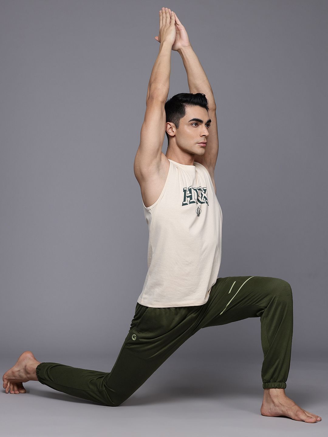HRX by Hrithik Roshan Men Mid Rise Printed Yoga Joggers