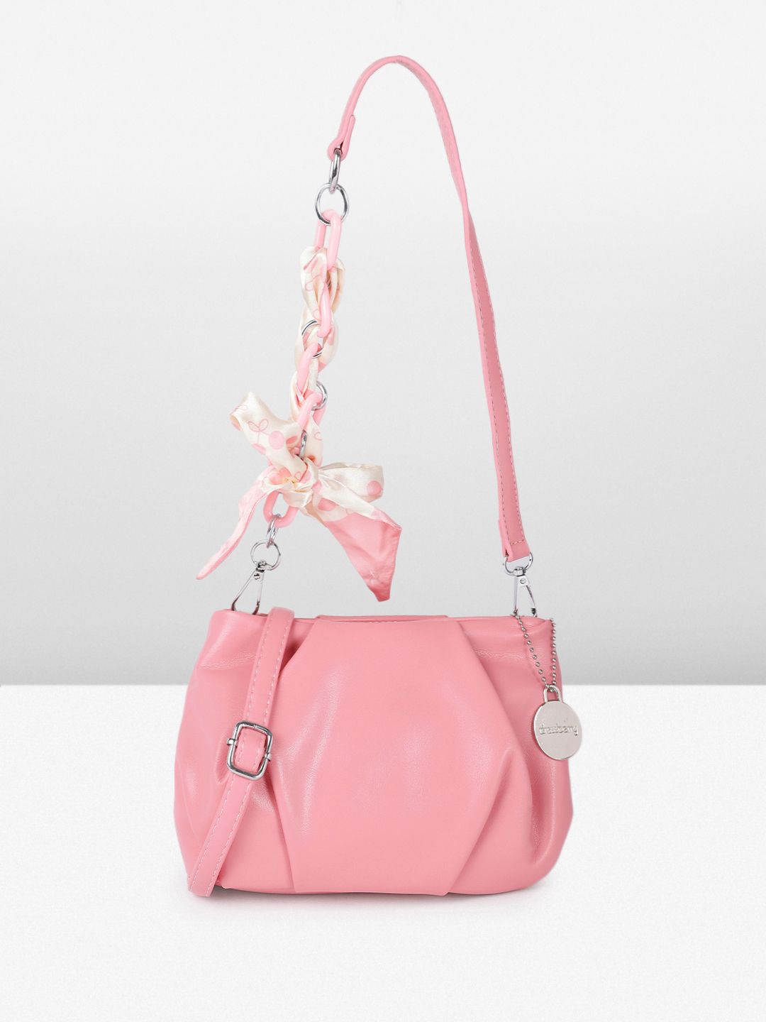 DressBerry Structured Sling Bag With Scarf