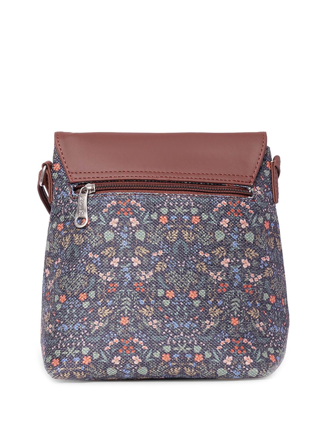 ZOUK Floral Printed Structured Sling Bag