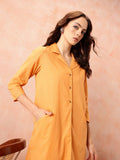 all about you Women Pure Cotton Shirt Kurta with Trousers