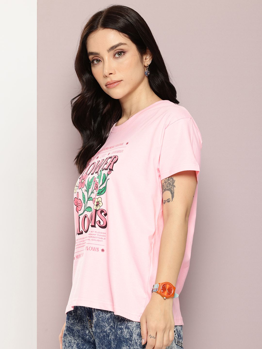 DILLINGER Printed Pure Cotton Boxy T-shirt
