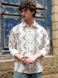 Baju Lengan Panjang Eszett Jazzy Ethnic Motif Cotton
