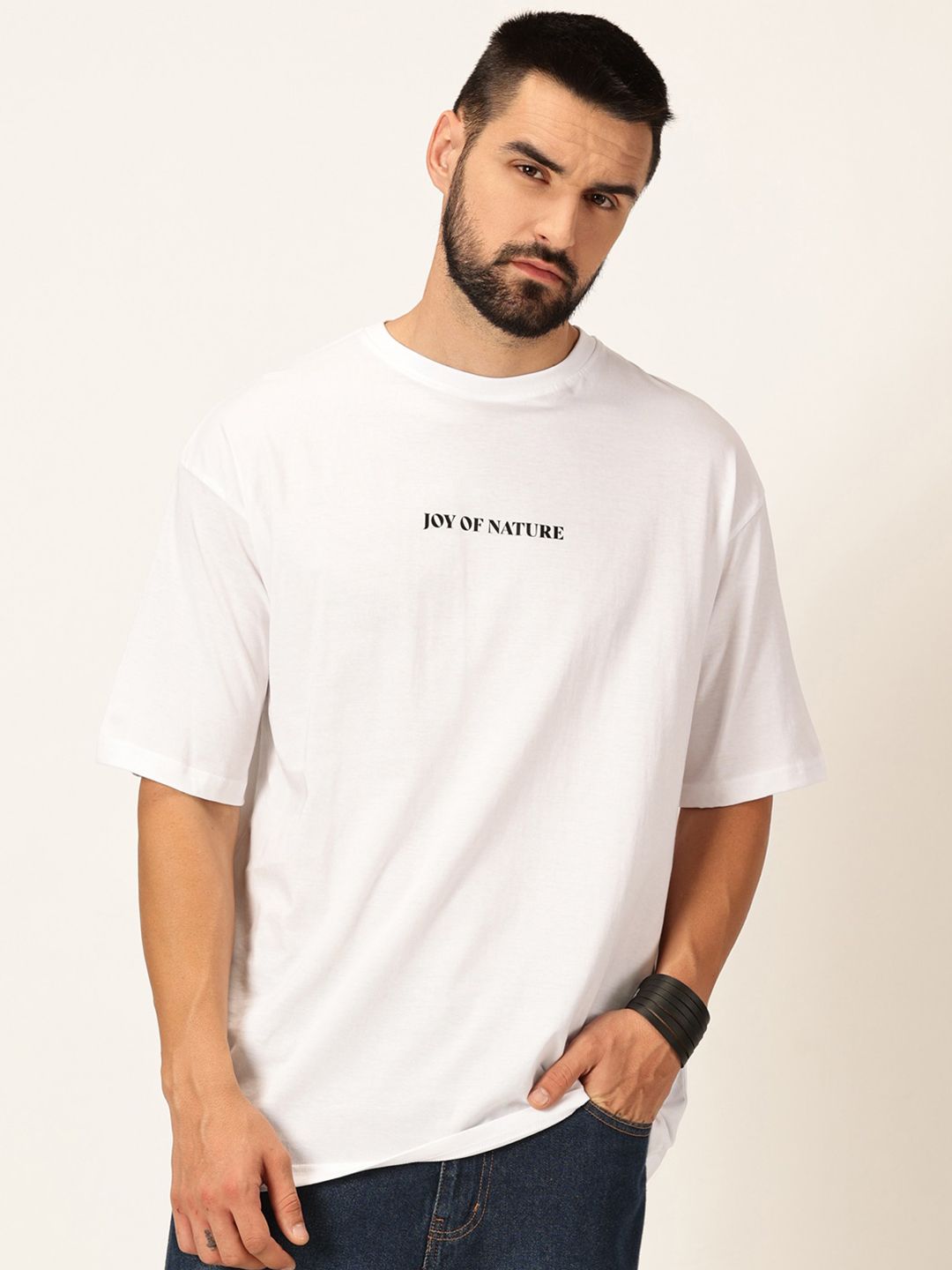 Thomas Scott Oversized Graphic Printed Cotton Bio Finish T-shirt
