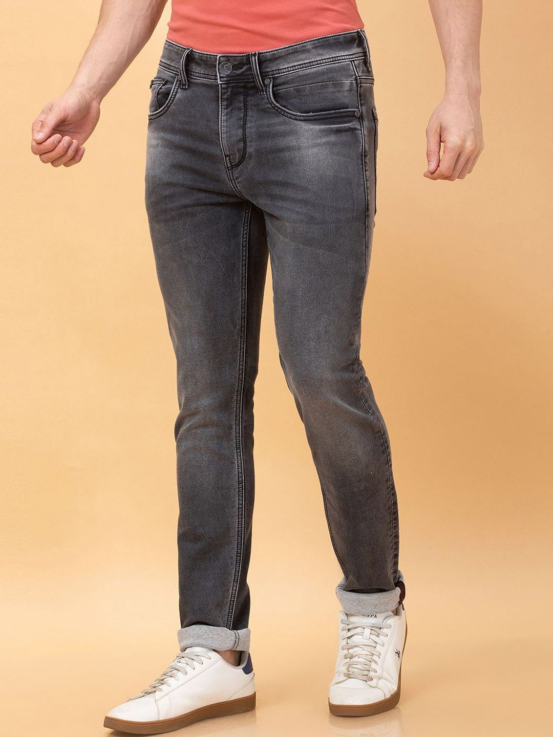 Being Human Men Skinny Fit Heavy Fade Jeans