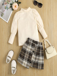 YK Girls Top With Skirt