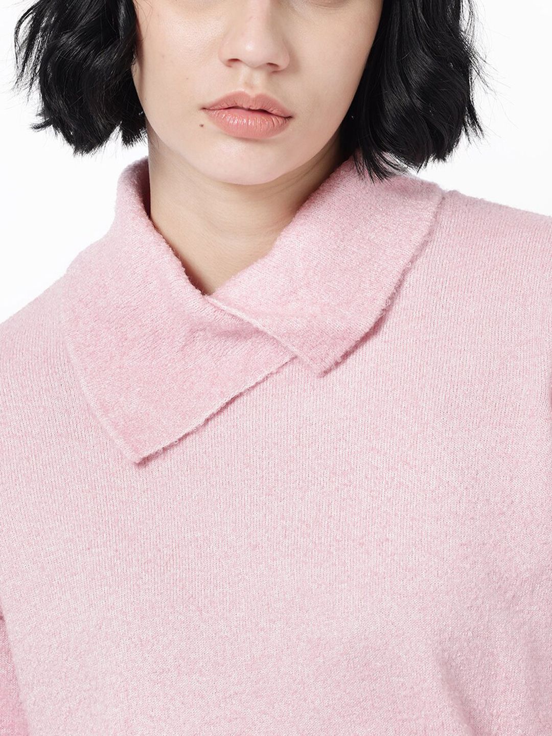RAREISM Cowl Neck Acrylic Pullover