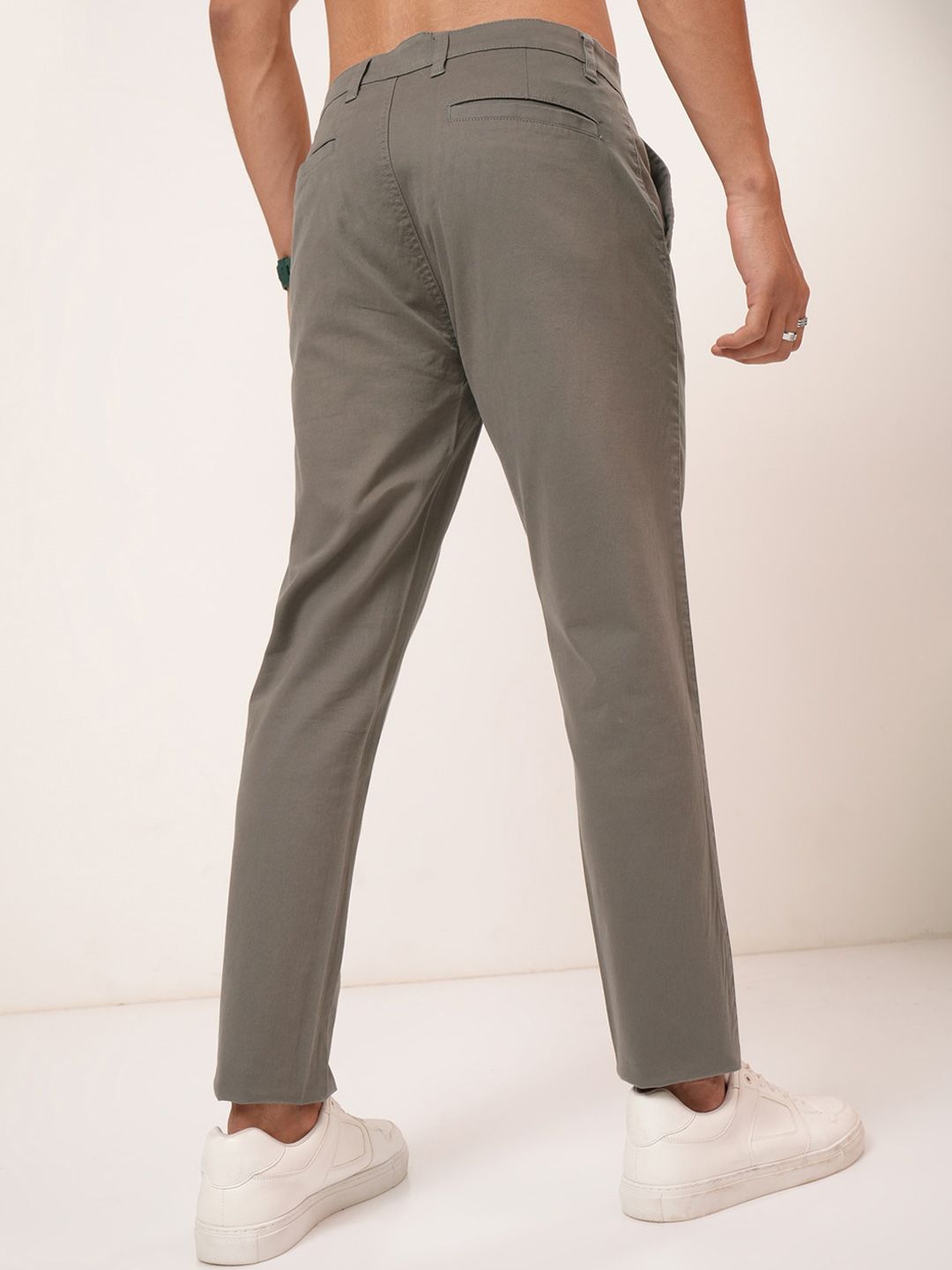 HIGHLANDER Men Soft Feel Twill Chino Trousers