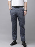Park Avenue Men Checked Formal Trousers