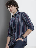 The Indian Garage Co Men Striped Cotton Casual Shirt