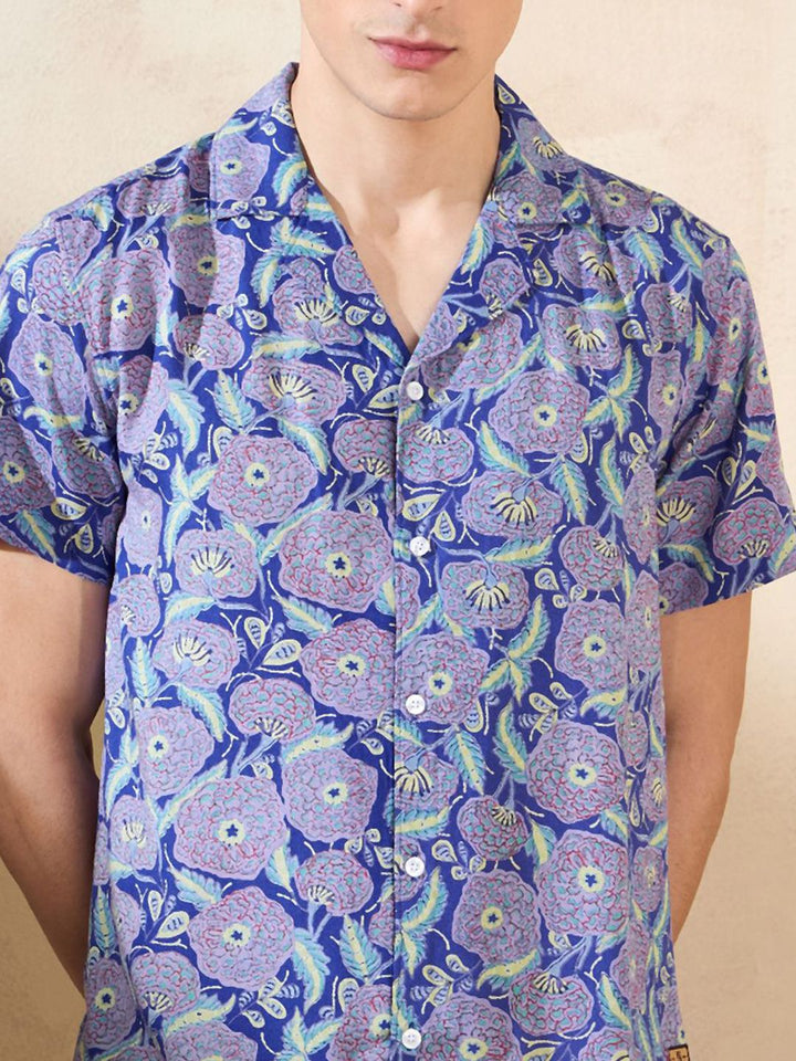DENNISON Floral Printed Oversized Casual Shirt