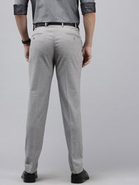 Park Avenue Men Checked Neo Fit Formal Trousers