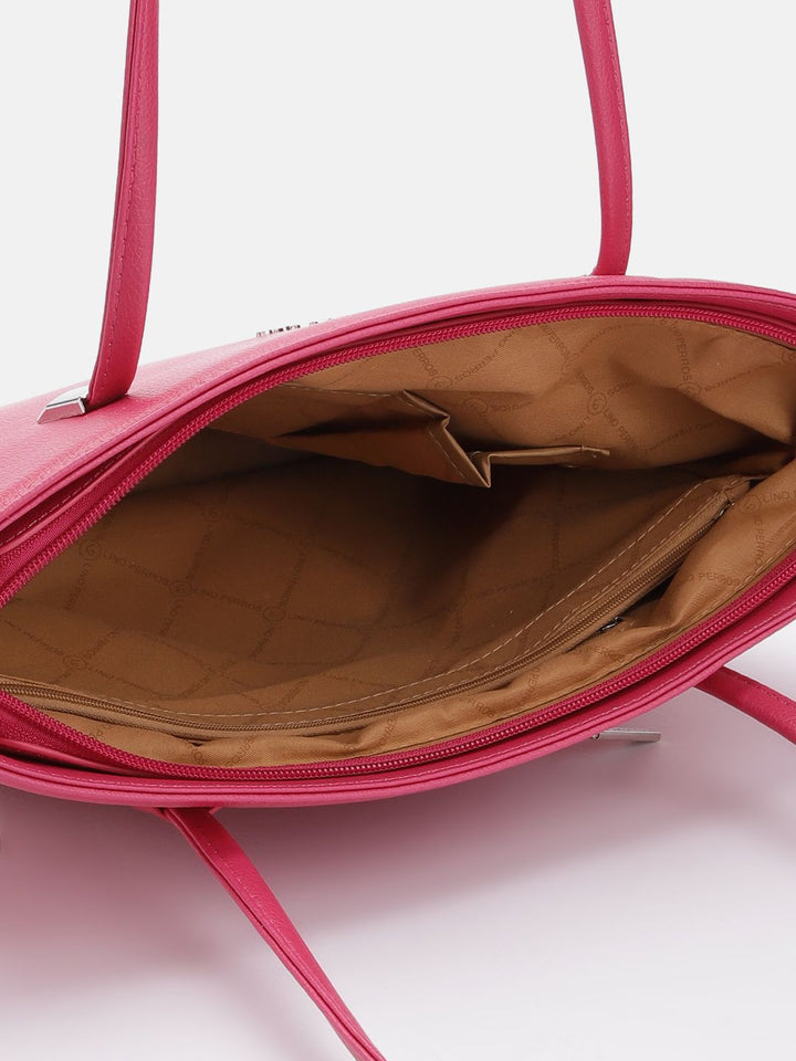 Lino Perros Textured Structured Shoulder Bag