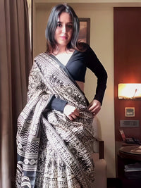 KALINI Kalamkari Printed Block Print Saree