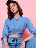 STREET 9 Women Blue Solid Top