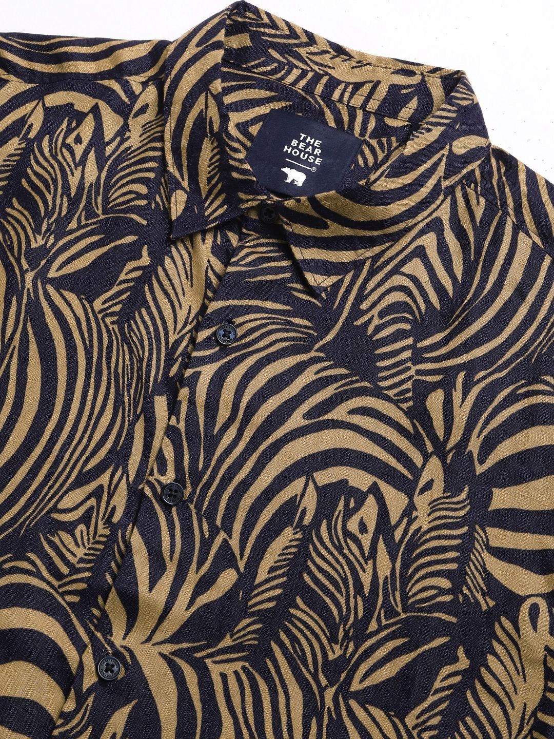 THE BEAR HOUSE Men Slim Fit Floral Opaque Printed Casual Shirt
