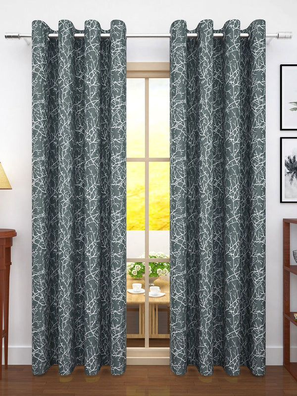 Story@Home Jacquard 400 GSM 7 feet1 U Door Curtain