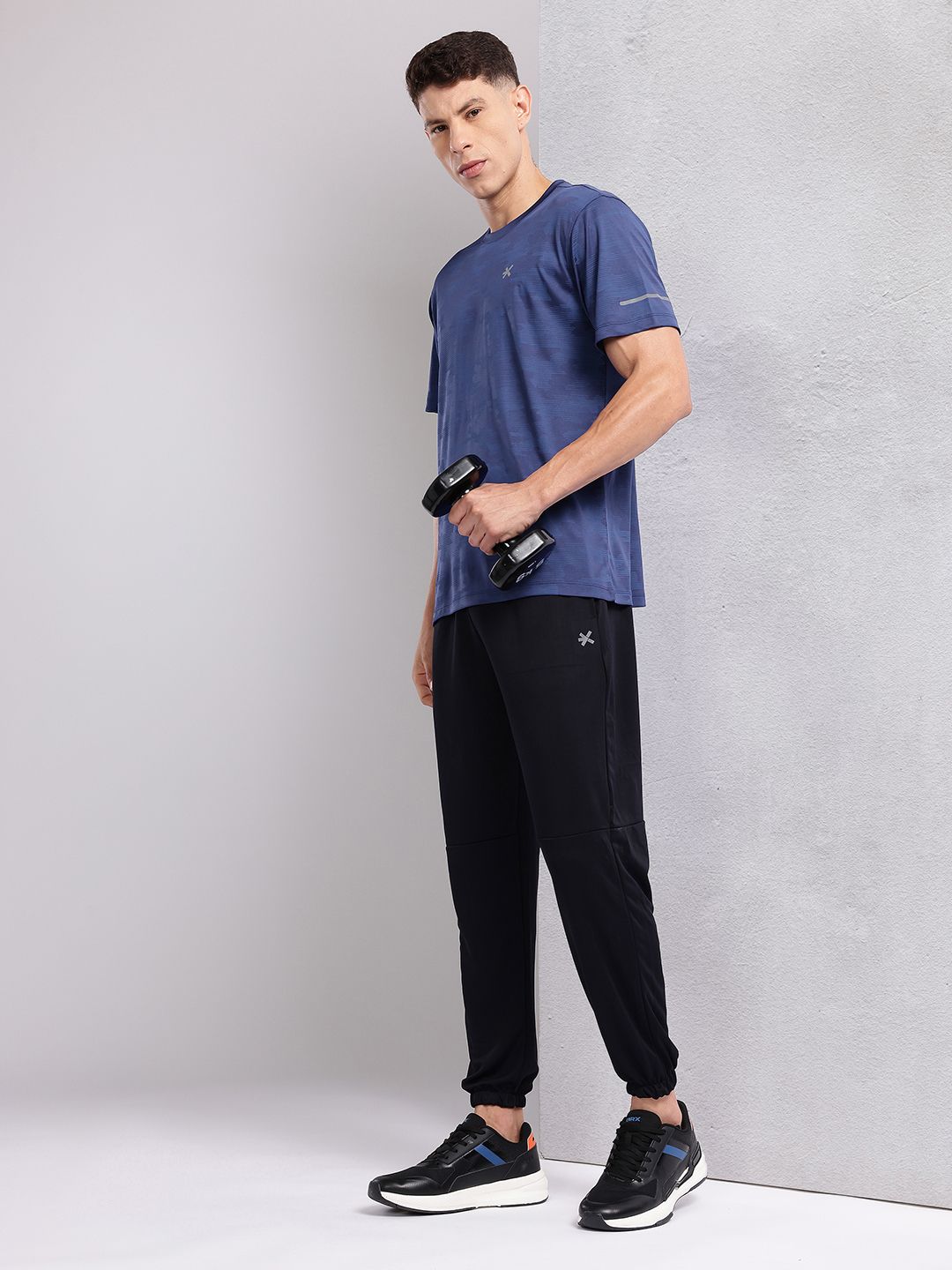 HRX by Hrithik Roshan Rapid-Dry Reflective Detail Training T-shirt