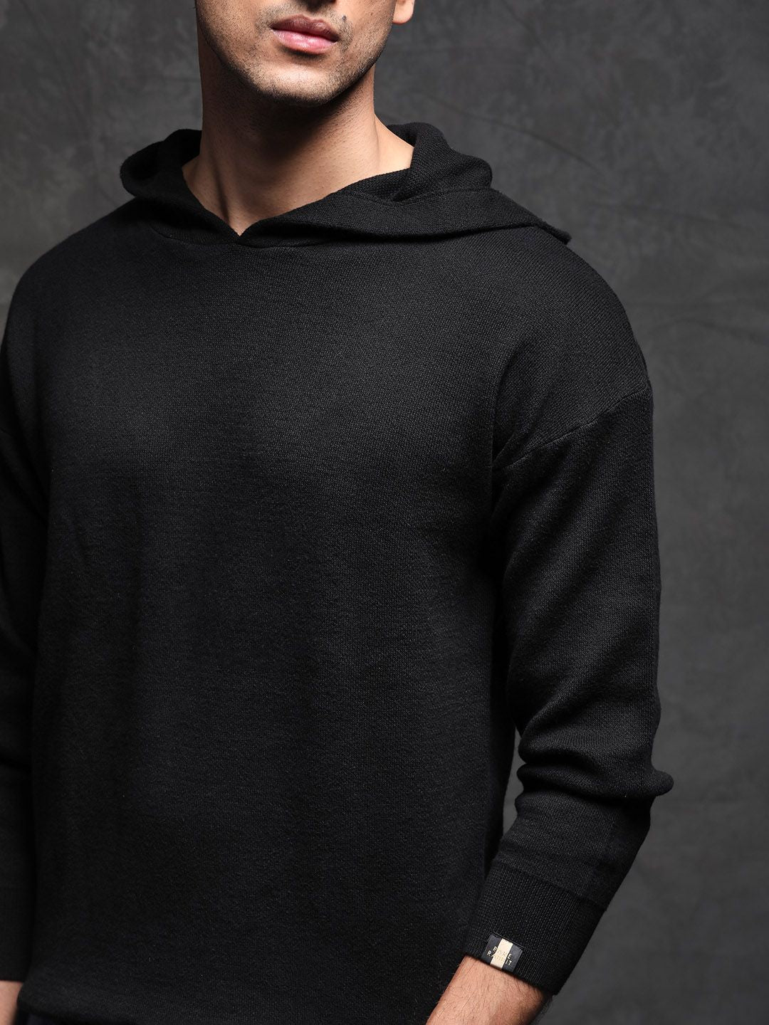 RARE RABBIT Men Zarr Slim Fit Hooded Sweatshirt