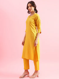 KALINI Striped Straight Kurta with Trousers