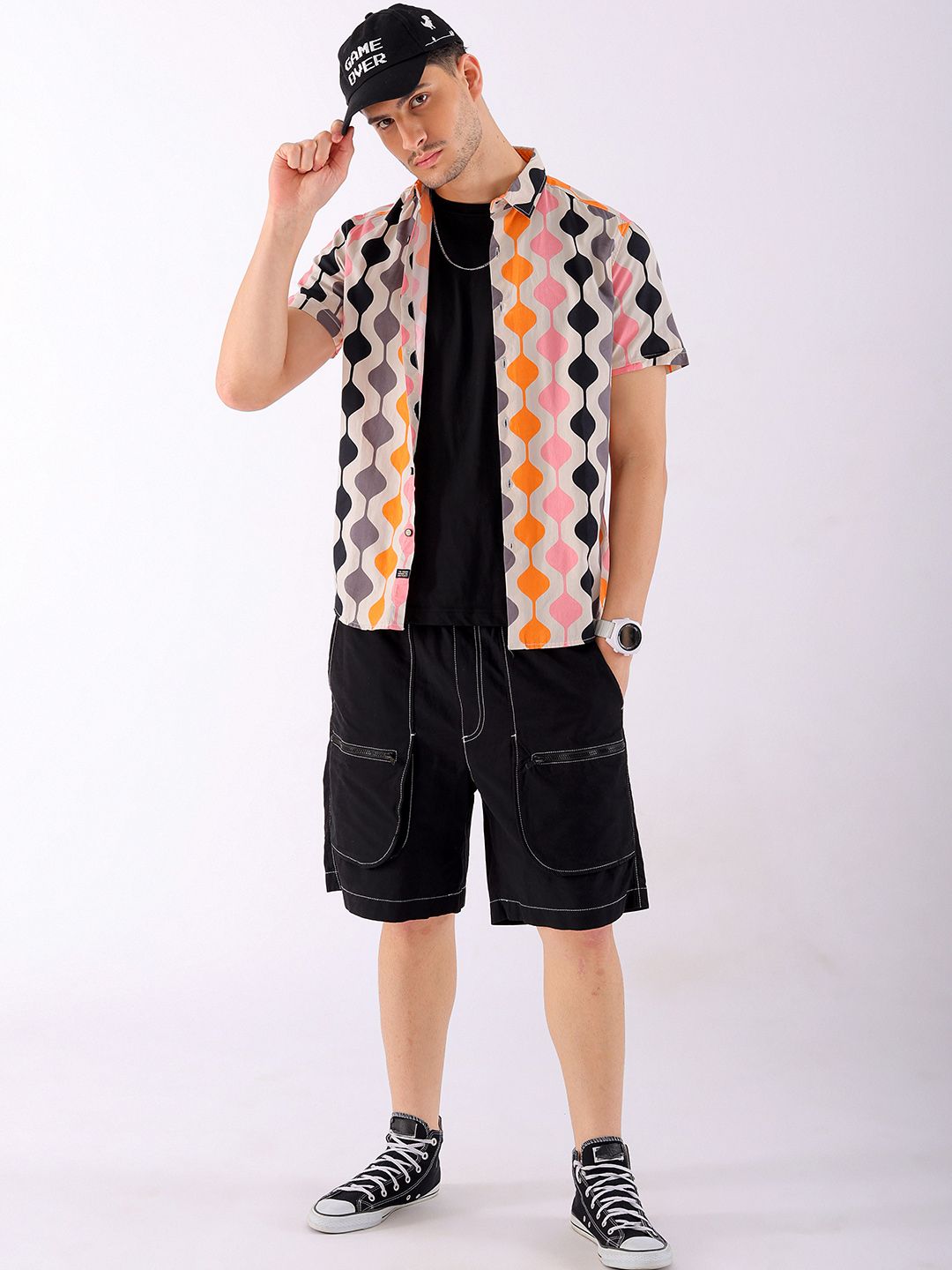 The Indian Garage Co Men Slim Fit Opaque Printed Casual Shirt