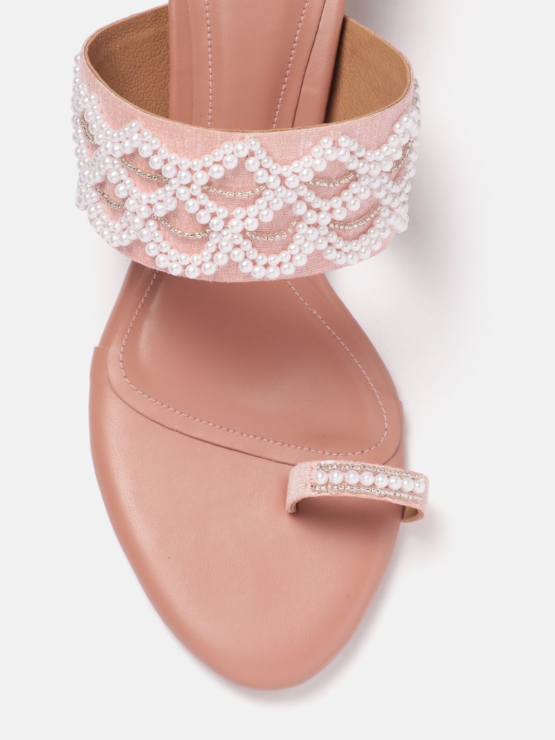 House of Pataudi Ethnic Embellished Kitten Heels