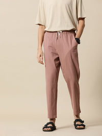 Mr Bowerbird Men Solid Mid-Rise Pure Cotton Regular Trousers