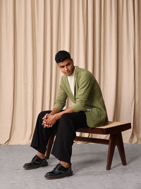 Mr Bowerbird Self Design Tailored Fit Single-Breasted Casual Blazer