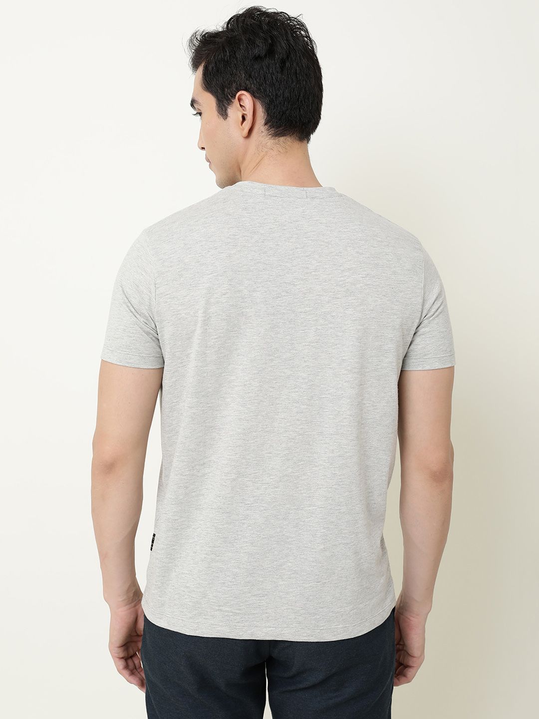 RARE RABBIT Men I Am Typography Printed Slim Fit T-Shirt