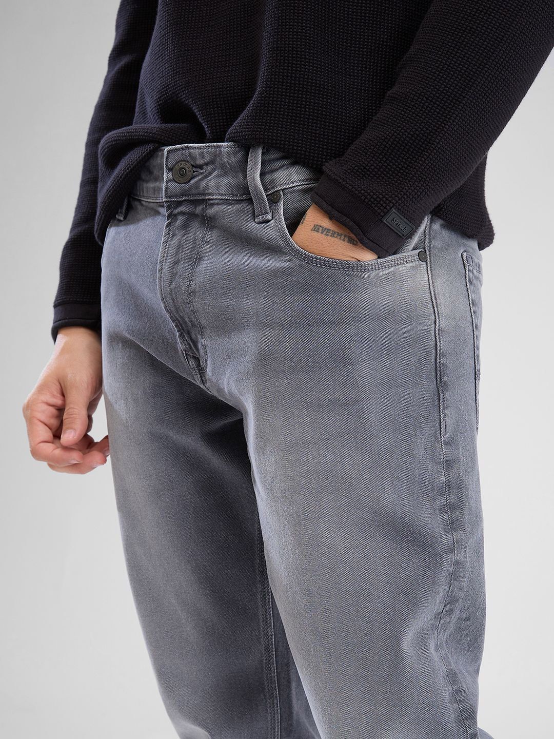 SPYKAR Men Heavy Fade Mid Rise Stretchable Jeans