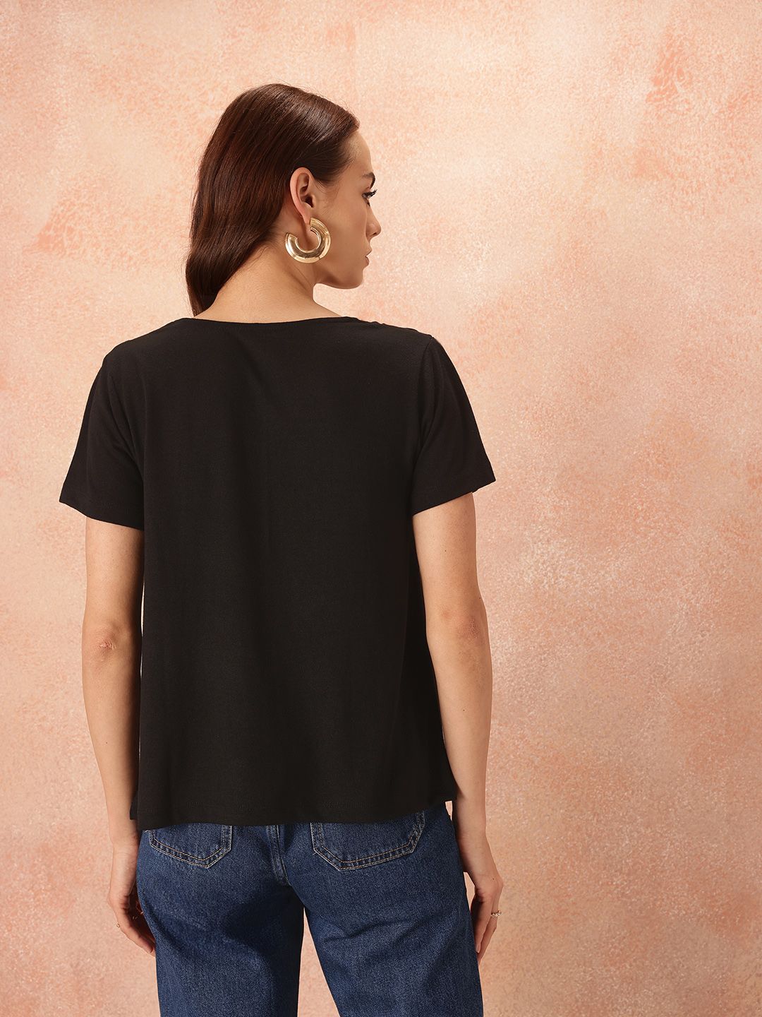 all about you Cowl Neck Solid Top