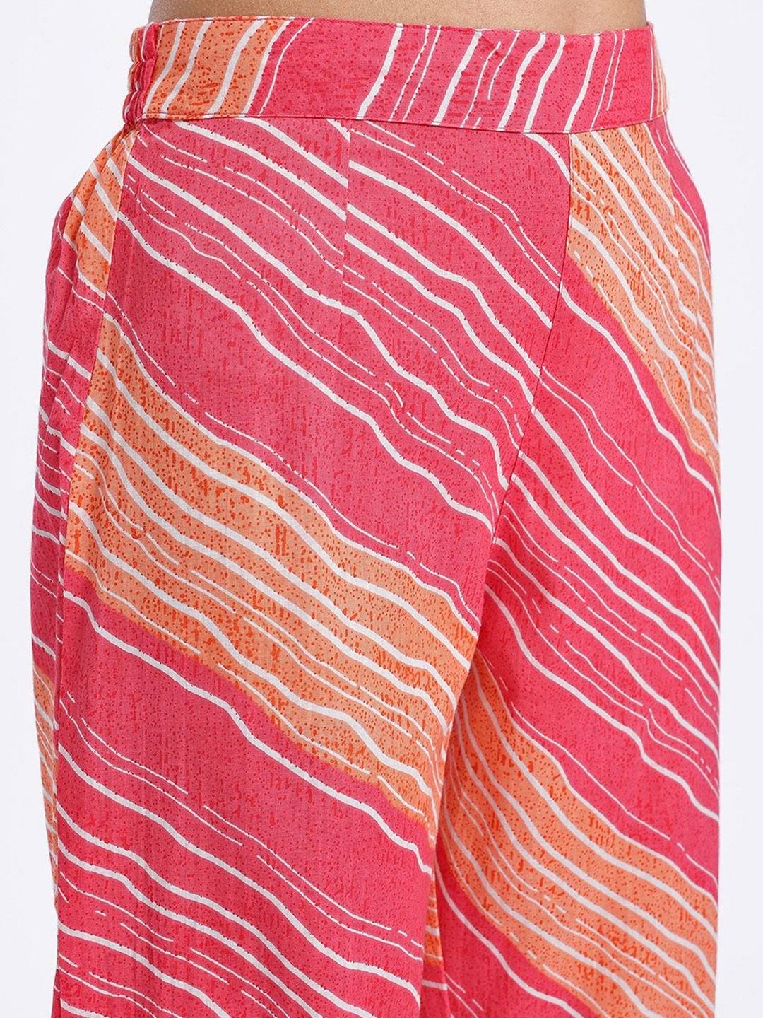 Anouk Floral Printed Pure Cotton Kurta with Trousers & Dupatta
