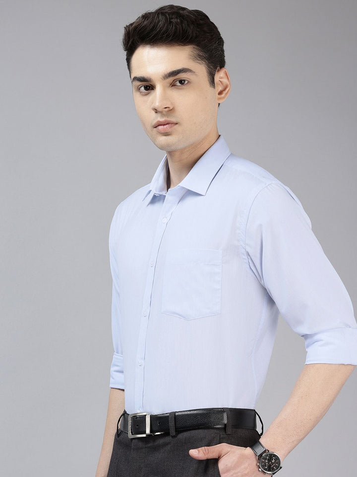 Park Avenue Self-Design Slim Fit Formal Shirt