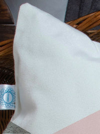STITCHNEST Pink & White Set of 2 Geometric Square Cushion Covers