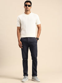 Being Human Men Self Design Textured Chinos Trousers