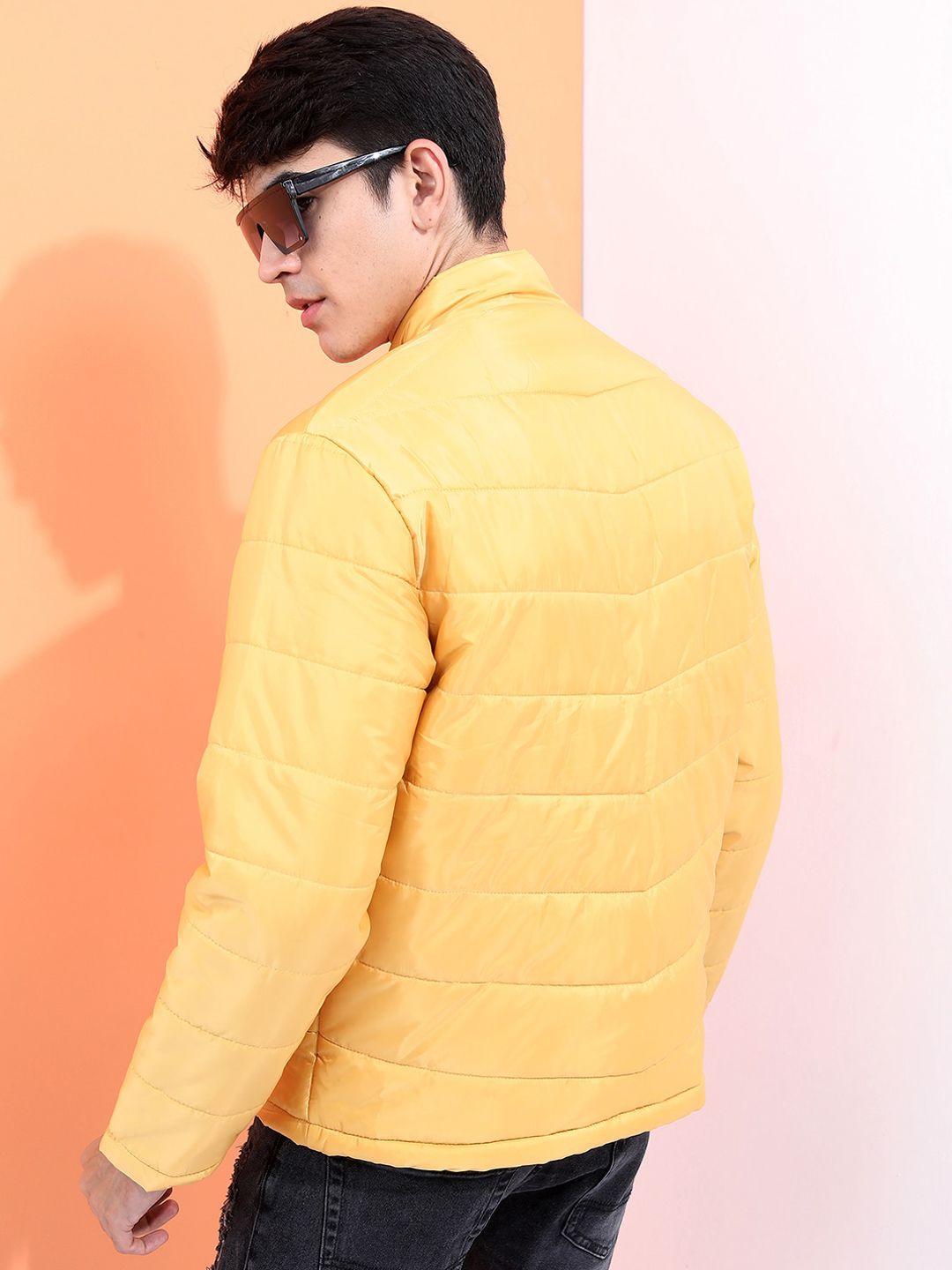 HIGHLANDER Men Yellow Padded Jacket