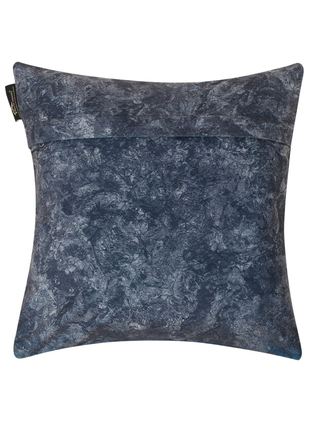 HOSTA HOMES Blue & Gold-Toned 5 Pieces Ethnic Motifs Velvet Square Cushion Covers