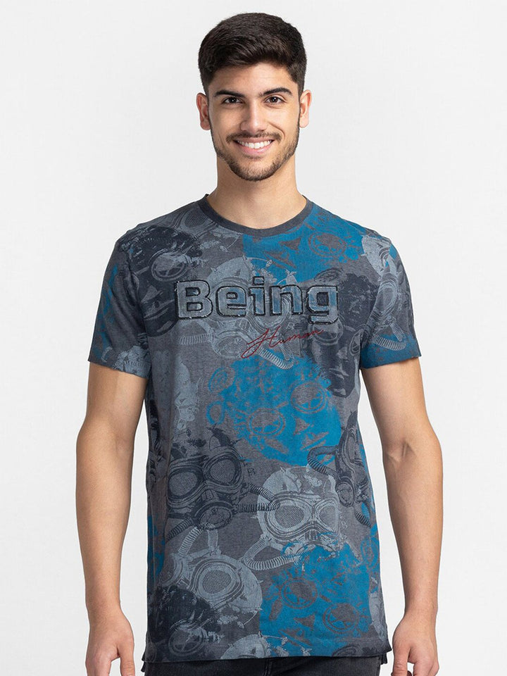 Being Human Graphic Printed Round Neck T-shirt