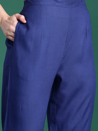 Indo Era Floral Printed Regular Kurta with Trousers