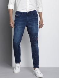 The Indian Garage Co Men Highly Distressed Light Fade Stretchable Jeans