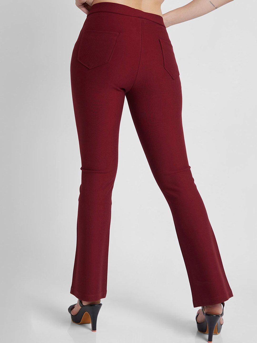 SPYKAR Women High-Rise Bootcut Trousers