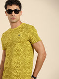 Being Human Pure Cotton Abstract Printed T-shirt