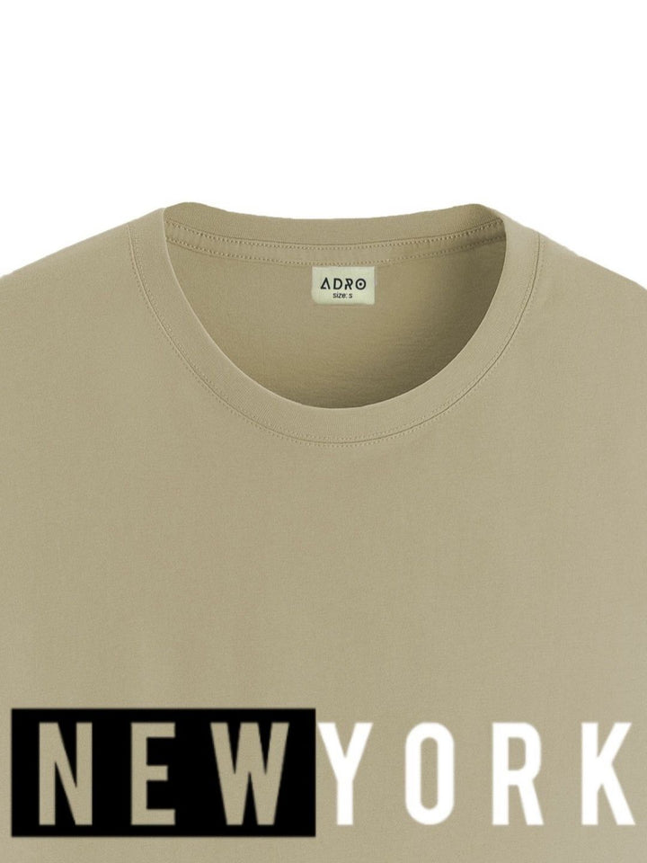 ADRO Men Typography Printed Applique T-shirt