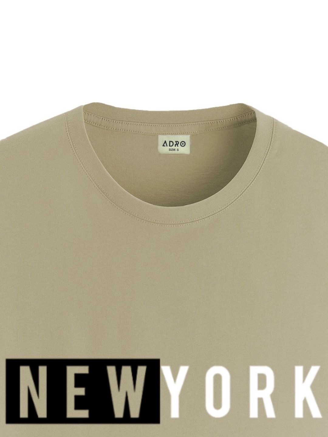 ADRO Men Typography Printed Applique T-shirt