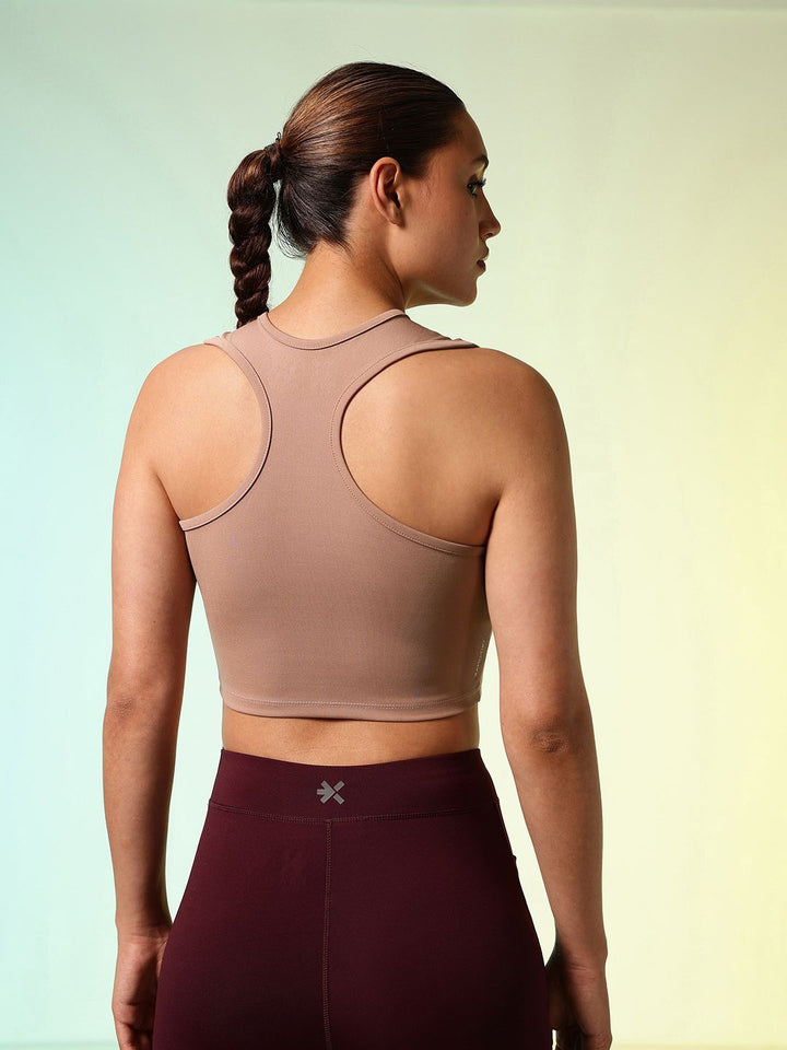 HRX by Hrithik Roshan ACTIVE-GODDESS Racer back Rapid Dry Training Tank Crop Top