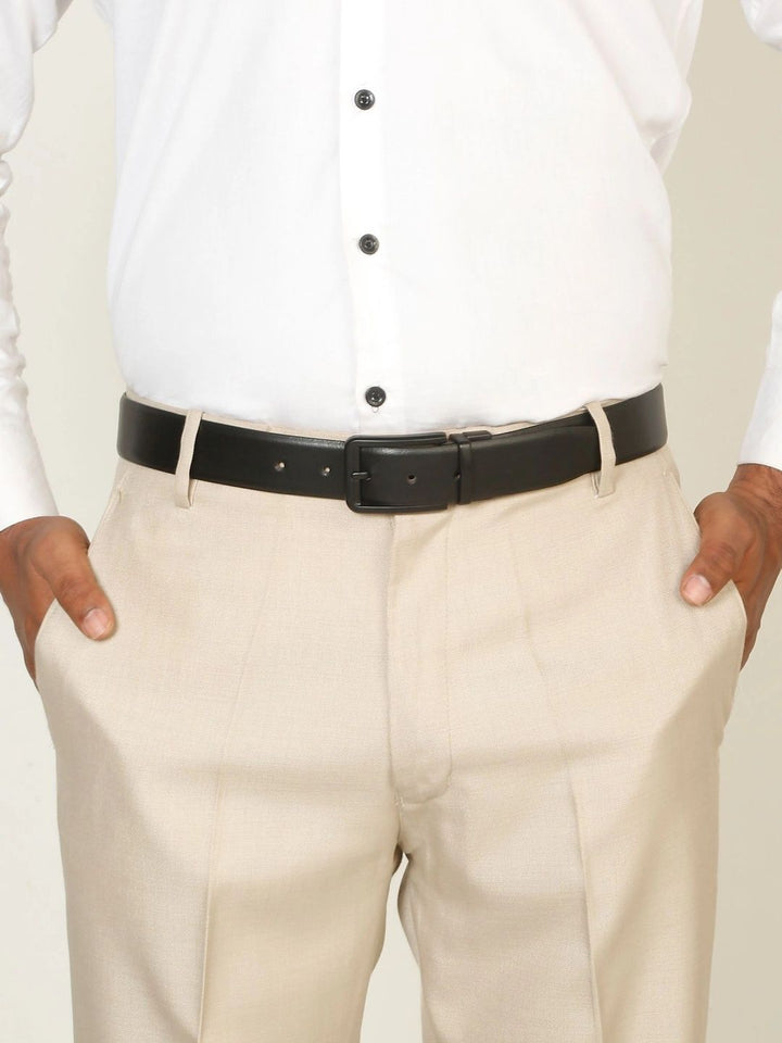Teakwood Leathers Men Leather Reversible Formal Belt