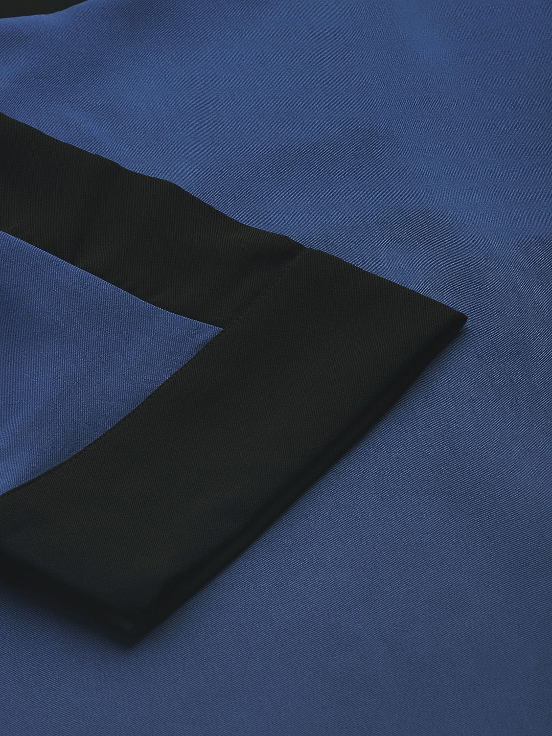 AND Blue Side Striped Formal Sheath Dress
