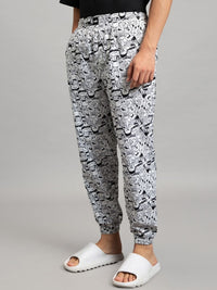 Bewakoof Men All Over Pure Cotton Printed Lounge Pants